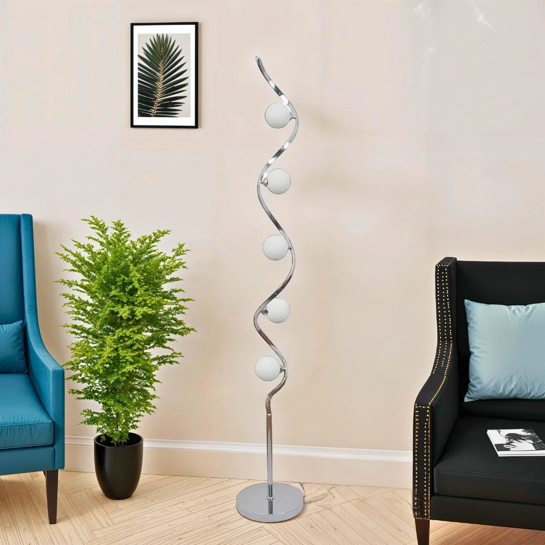 Bombo 5 Light Floor Lamp Polished Chrome – image 1