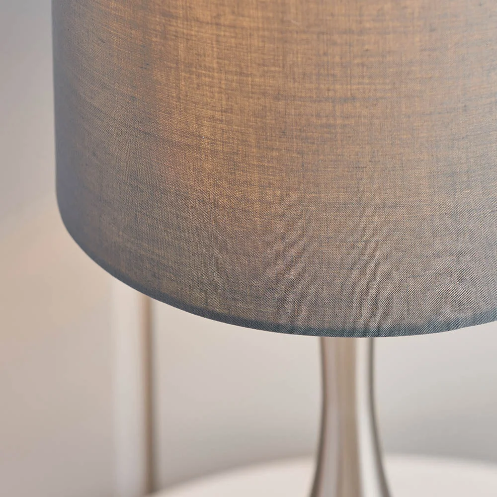 Piccadilly 1 Light Table Lamp Nickel – image 2