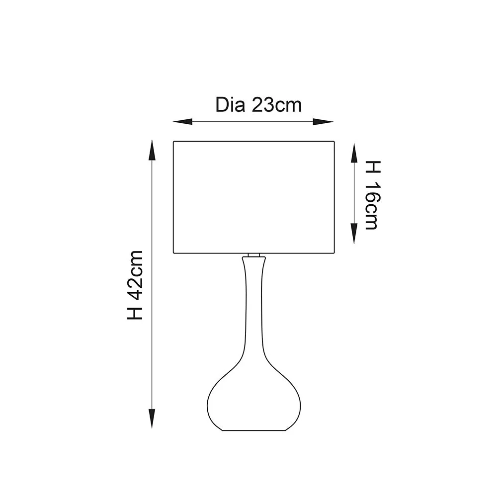 Piccadilly 1 Light Table Lamp Nickel – image 9