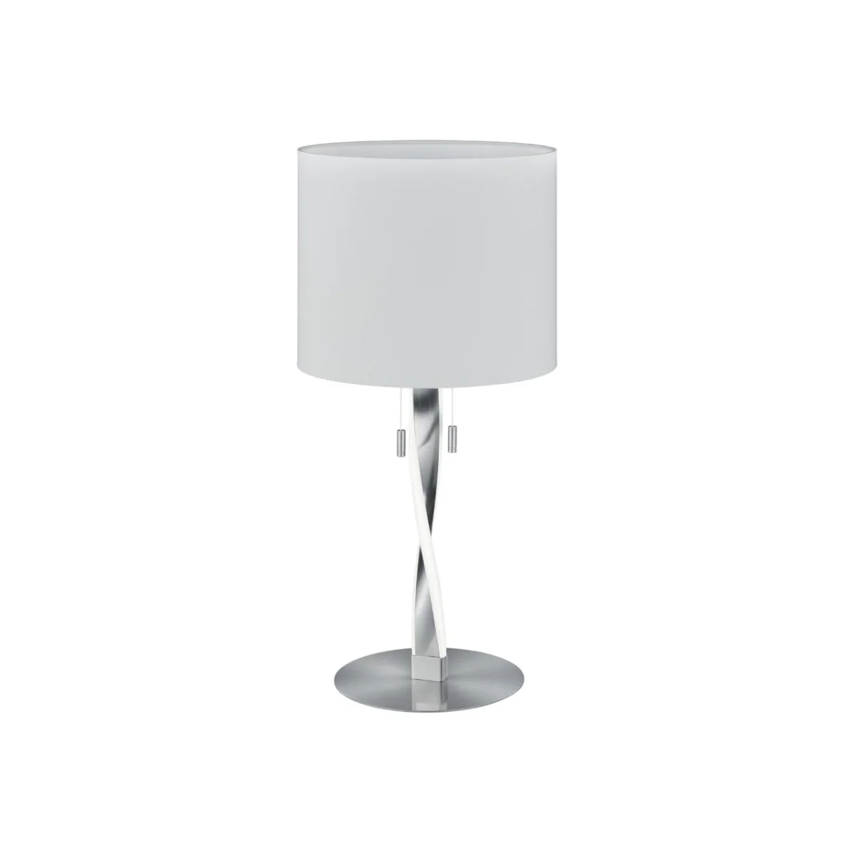 Nandor 2 Light Satin Nickel LED Table Lamp – image 1