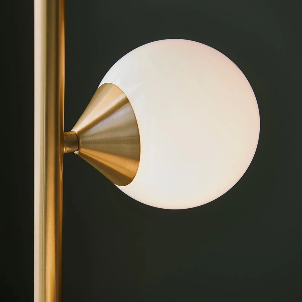 5 Light Floor Lamp Satin Brass – image 8