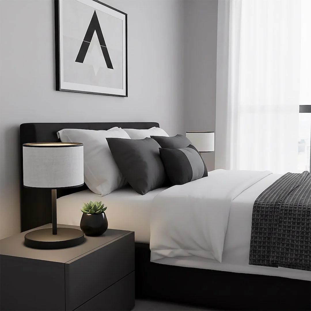 Eco Table Lamp Grey & Black – image 4