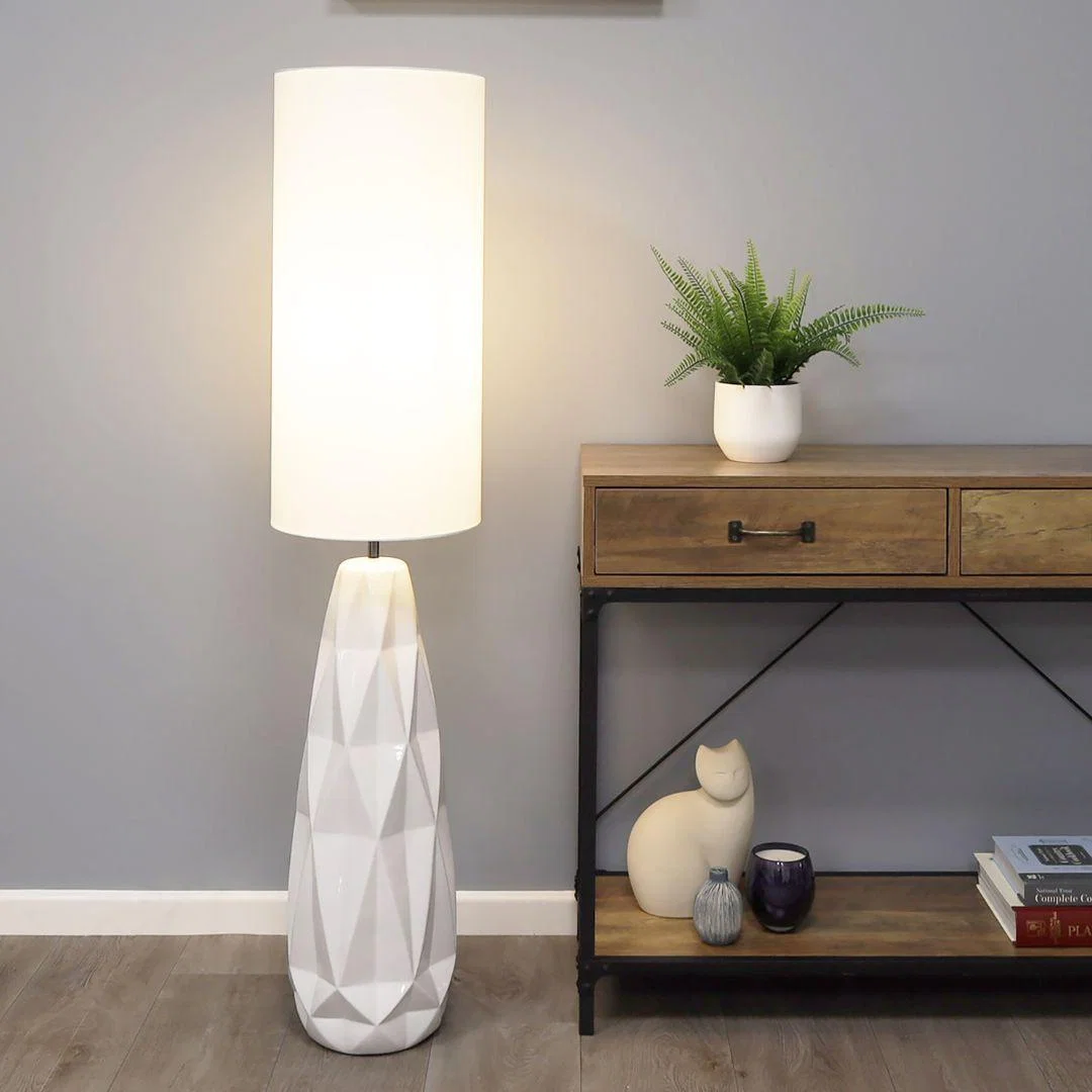 Skova White Ceramic Floor Lamp – image 2