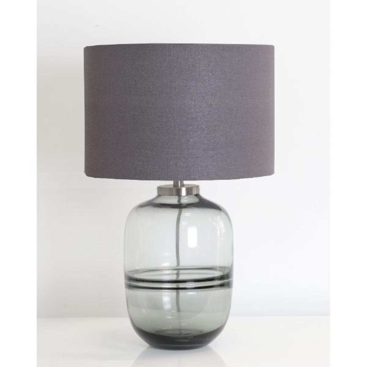 Oracle Grey Glass Table Lamp – image 3