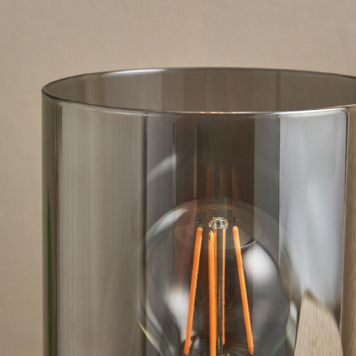 Kingsholm Satin Nickel & Glass Touch Table Lamp – image 4