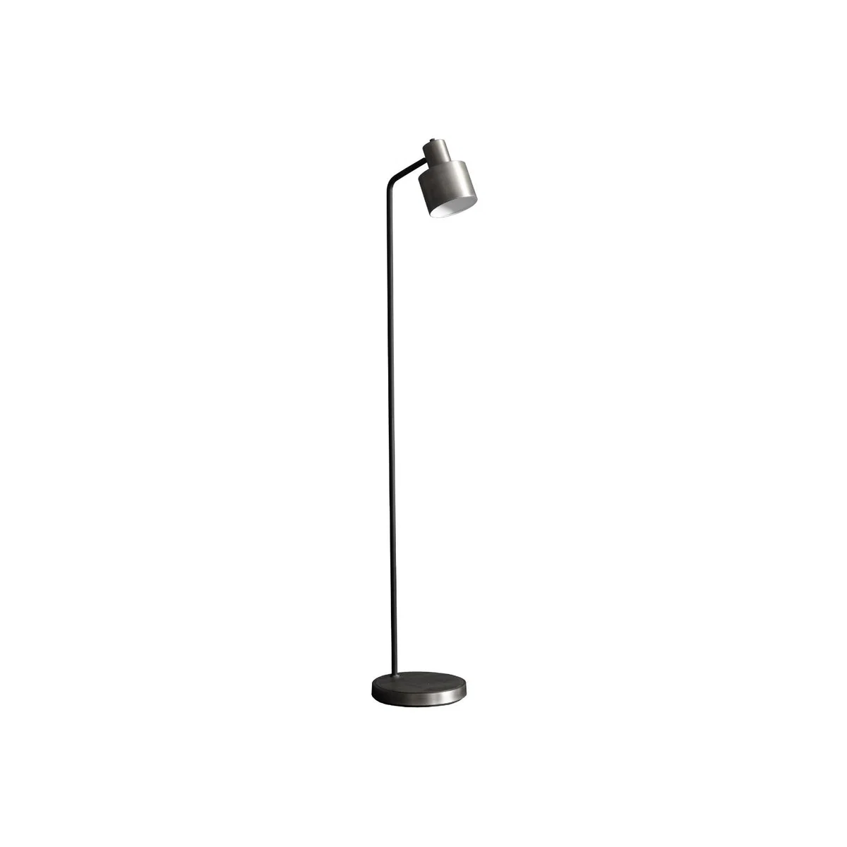 Mayfield Brushed Silver & Black Floor Lamp – image 1