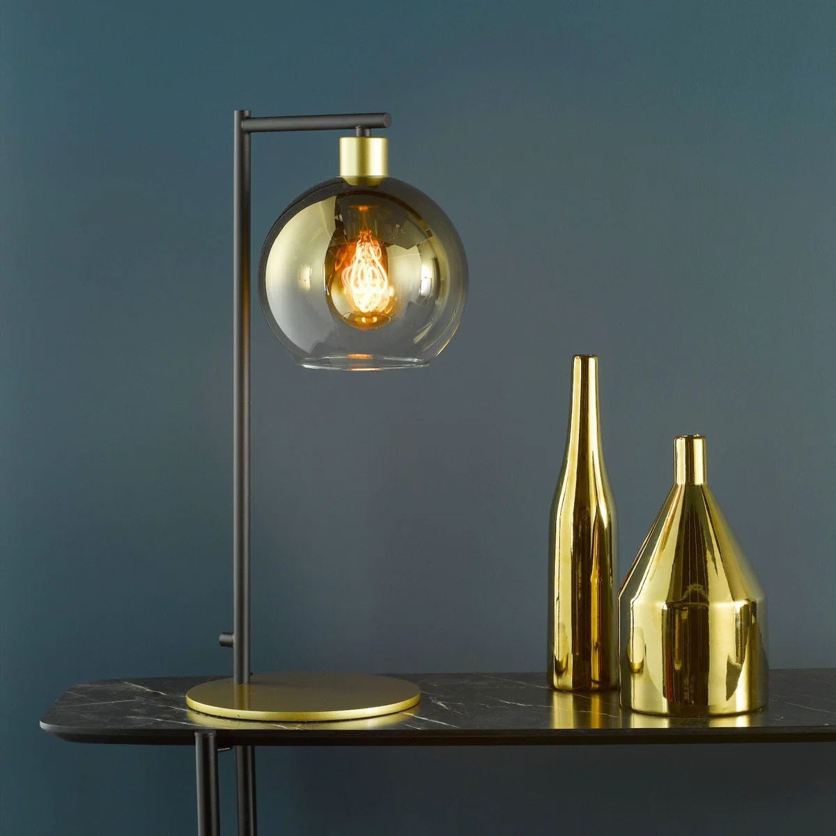 Lycia Gold & Ombre Glass Table Lamp – image 1
