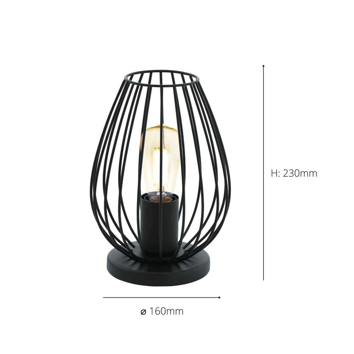 Newtown Black Table Lamp – image 3