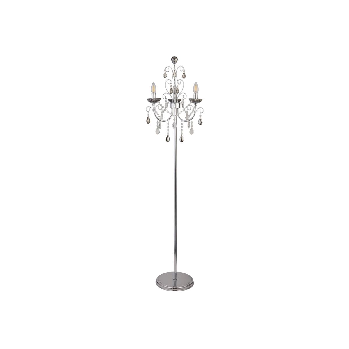 Clea 150cm Polished Chrome Floor Lamp – image 1