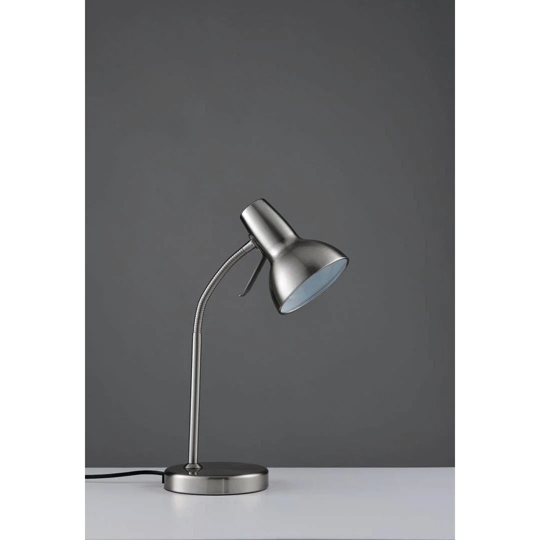 Amalfi 47cm USB Desk Lamp Satin Nickel – image 2