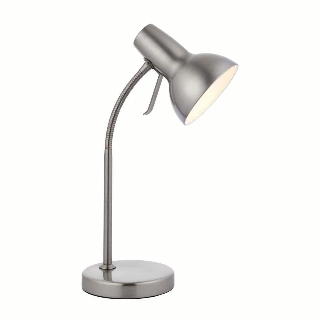 Amalfi 47cm USB Desk Lamp Satin Nickel – image 3