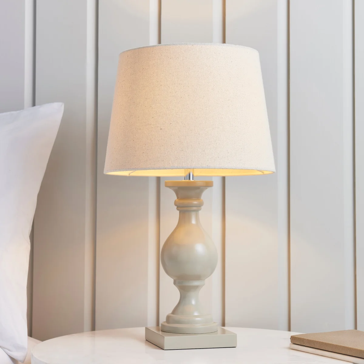 Marsham 1 Light Table Lamp Taupe – image 1