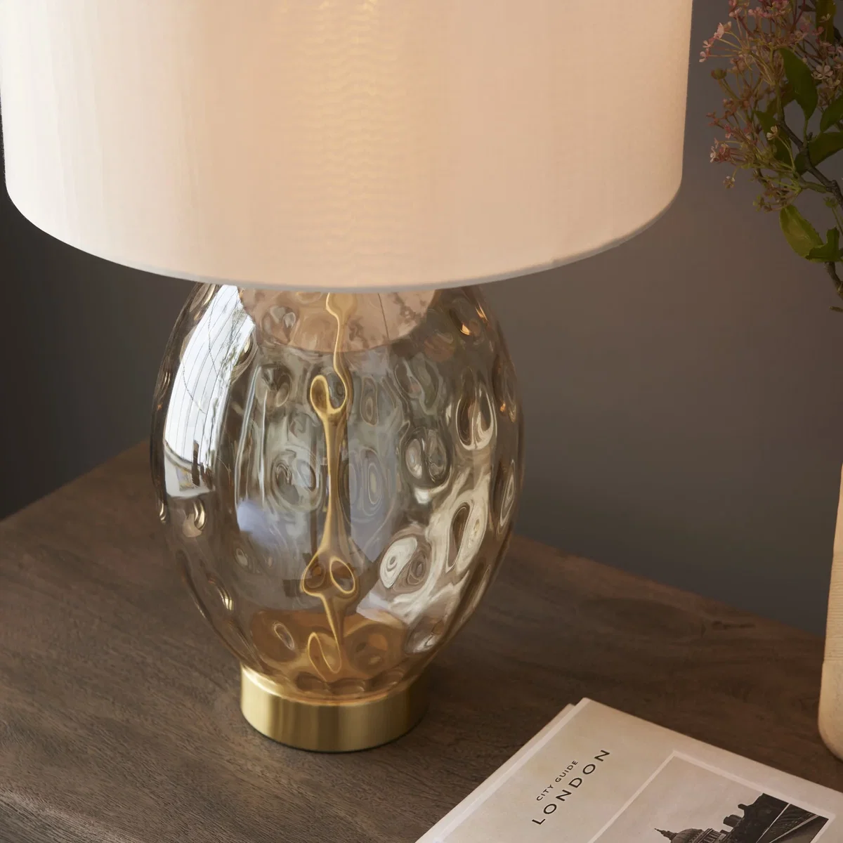 Elin Dimple Table Lamp Brushed Gold – image 3