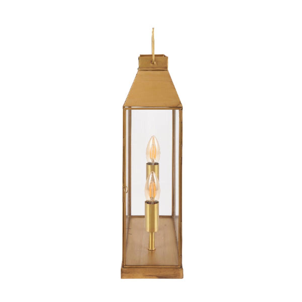 Marieta Antique Brass Lantern Table Lamp – image 3