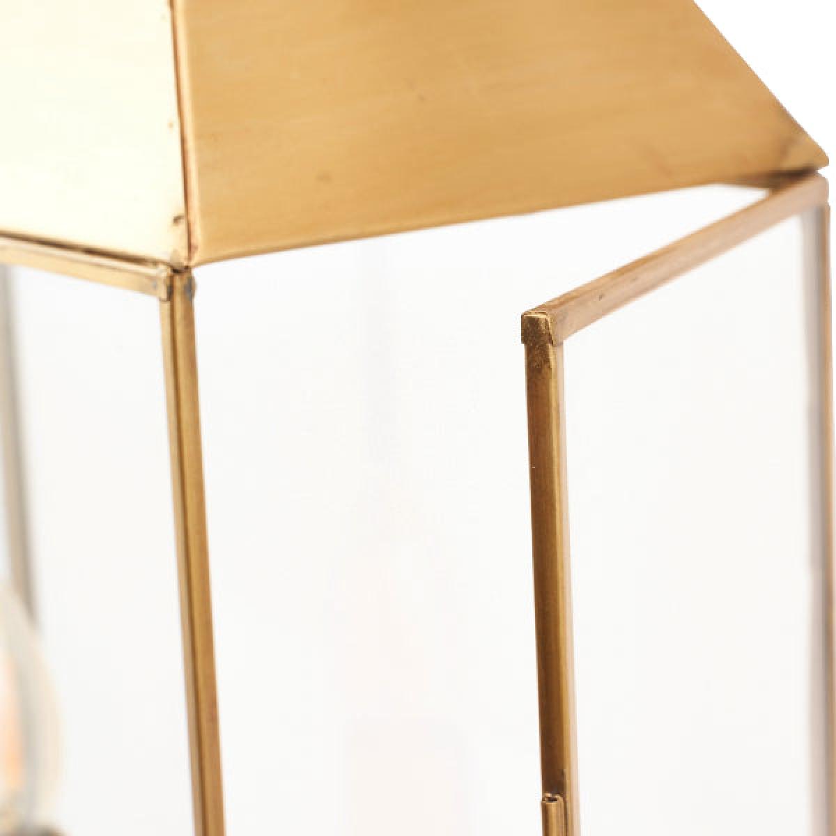 Marieta Antique Brass Lantern Table Lamp – image 7