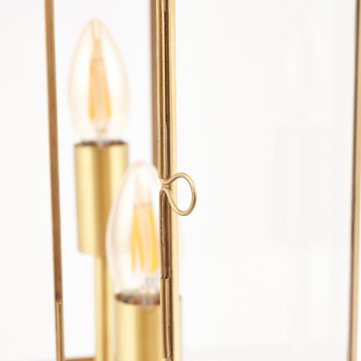 Marieta Antique Brass Lantern Table Lamp – image 8