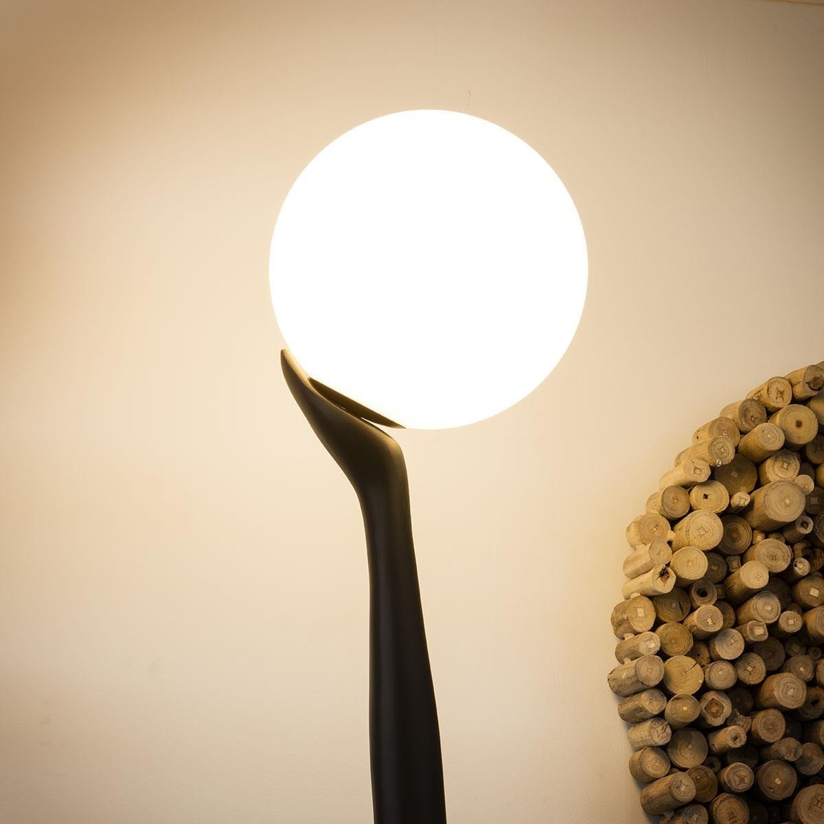 ExDisplay Modern Abstract Lady Floor Lamp Artistic Statue 190cm Tall - LED Ball – image 3