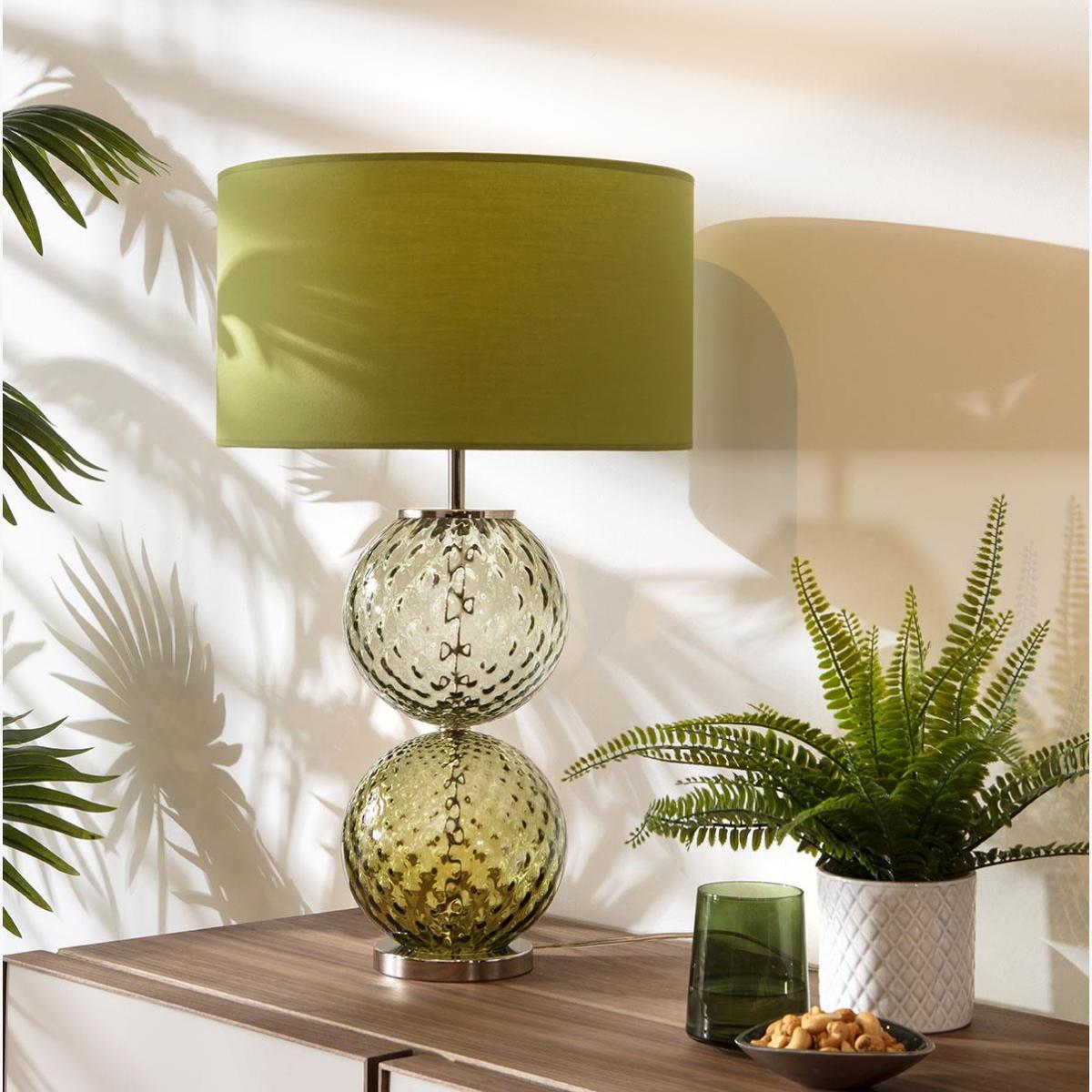 Flam & Luce Eva Table Lamp Nature Green – image 1
