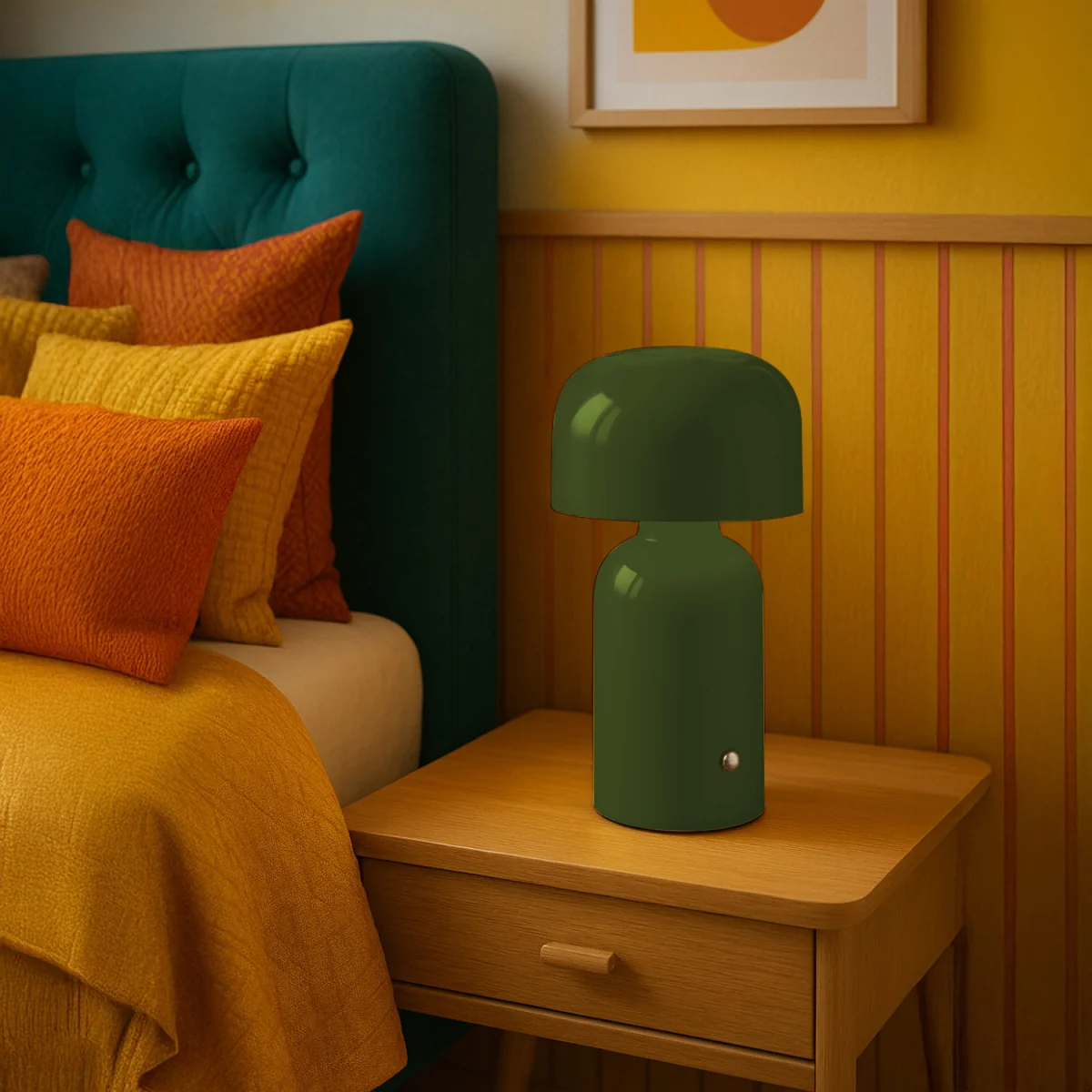 Christina Sage Green Led Rechargeable Touch Table Lamp - Green – image 5