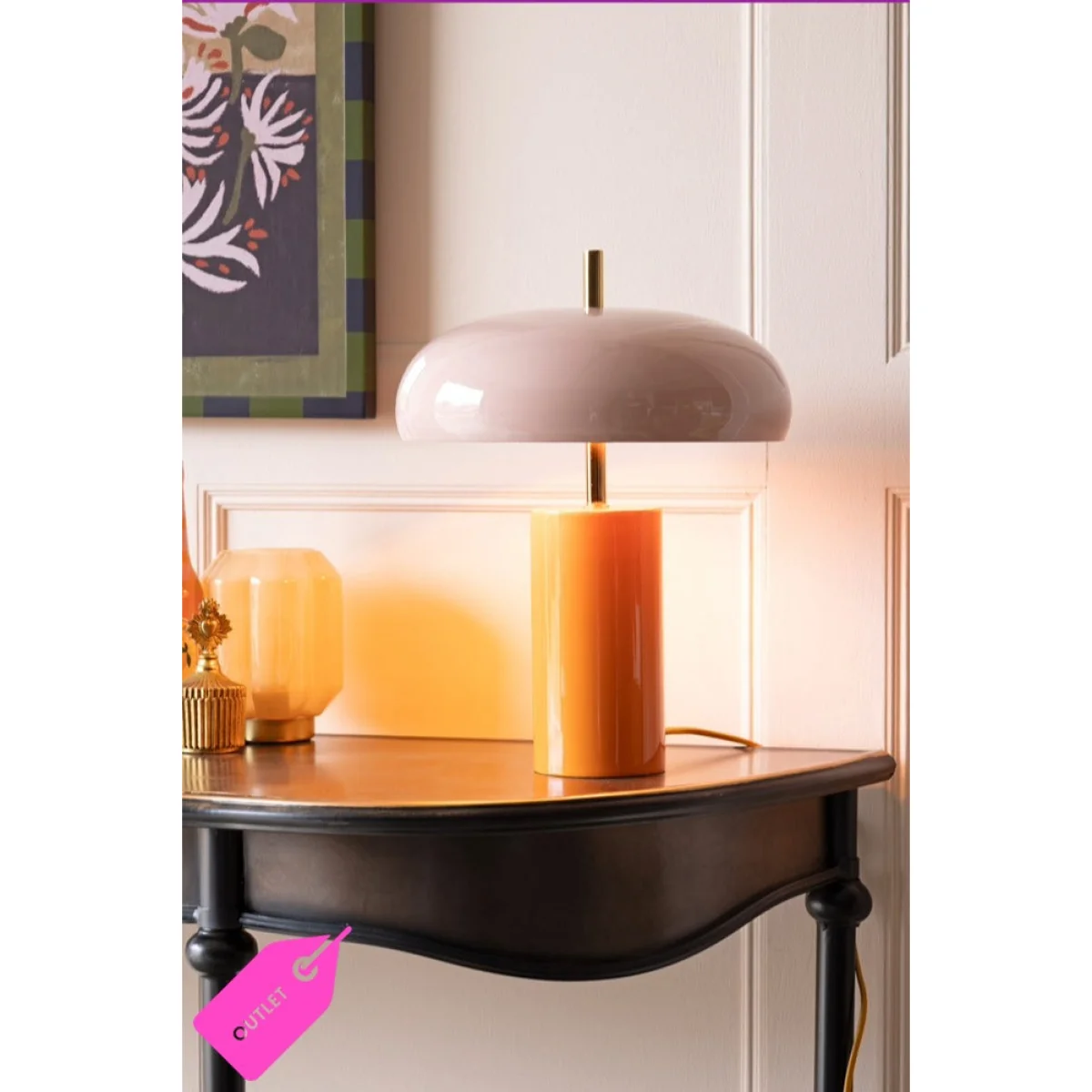 Pink & Orange Statement Table Lamp - SECONDS – image 2