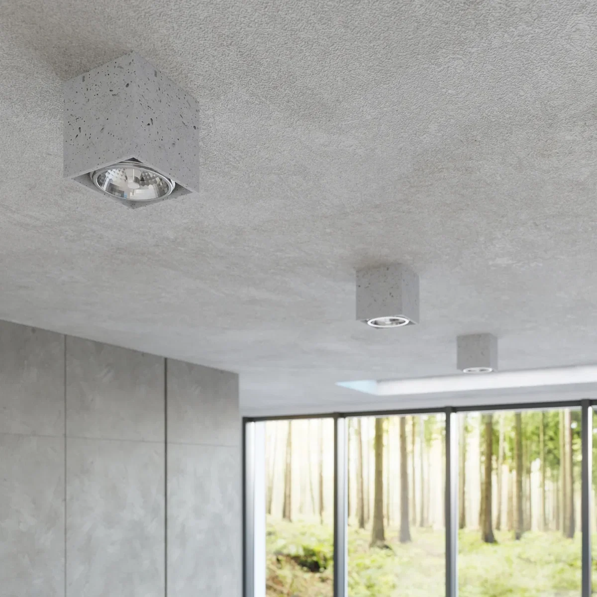 Ceiling lamp VALDE concrete - gray – image 6