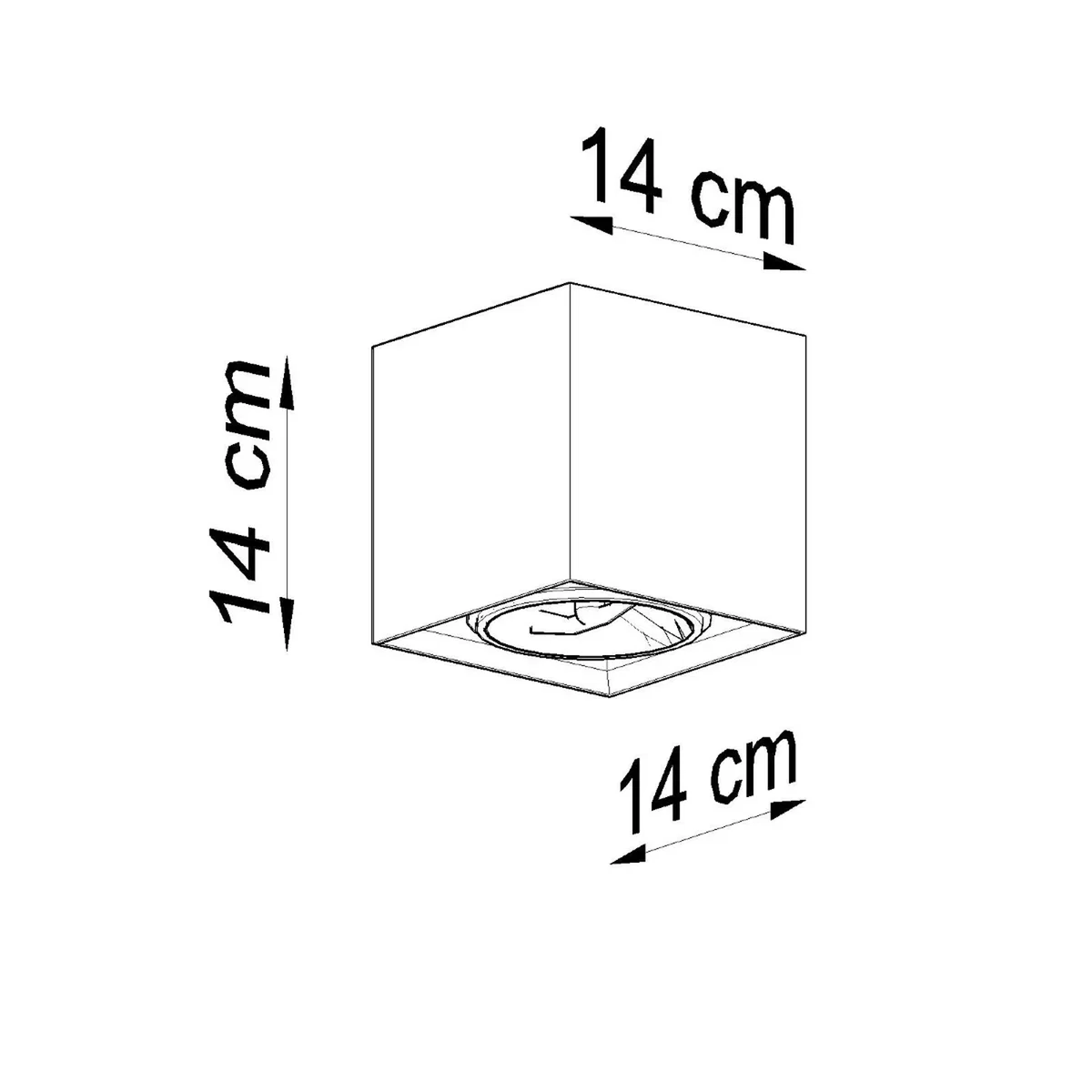 Ceiling lamp VALDE concrete - gray – image 7