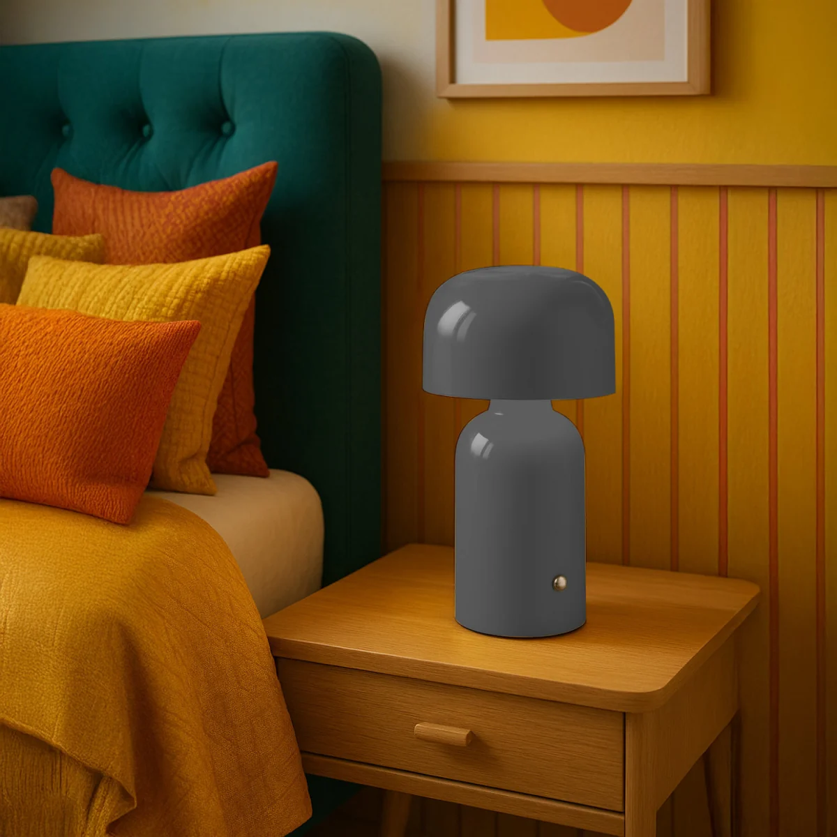 Christina Table Lamp - Matt Grey Paint – image 4