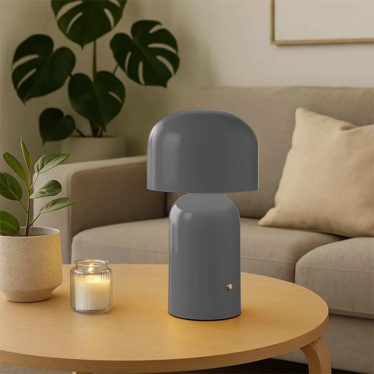 Christina Table Lamp - Matt Grey Paint – image 5
