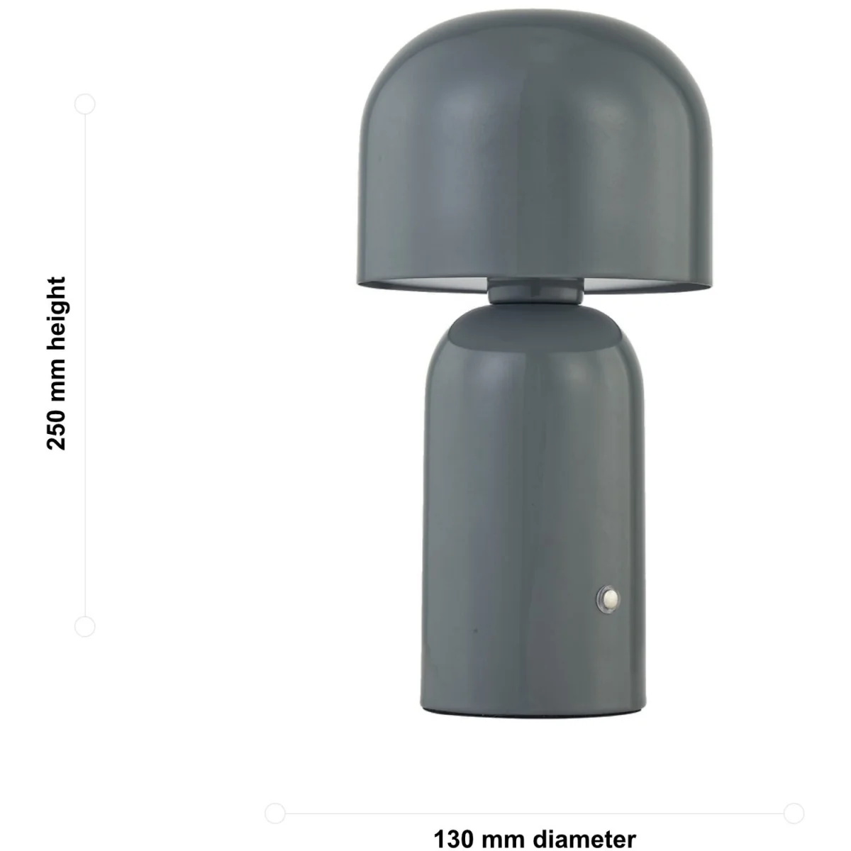 Christina Table Lamp - Matt Grey Paint – image 6
