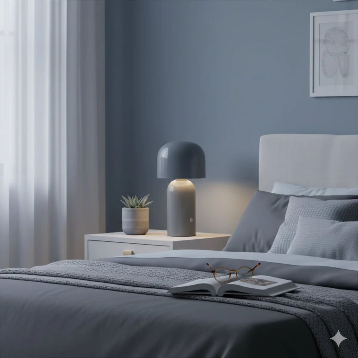 Christina Table Lamp - Matt Grey Paint – image 7