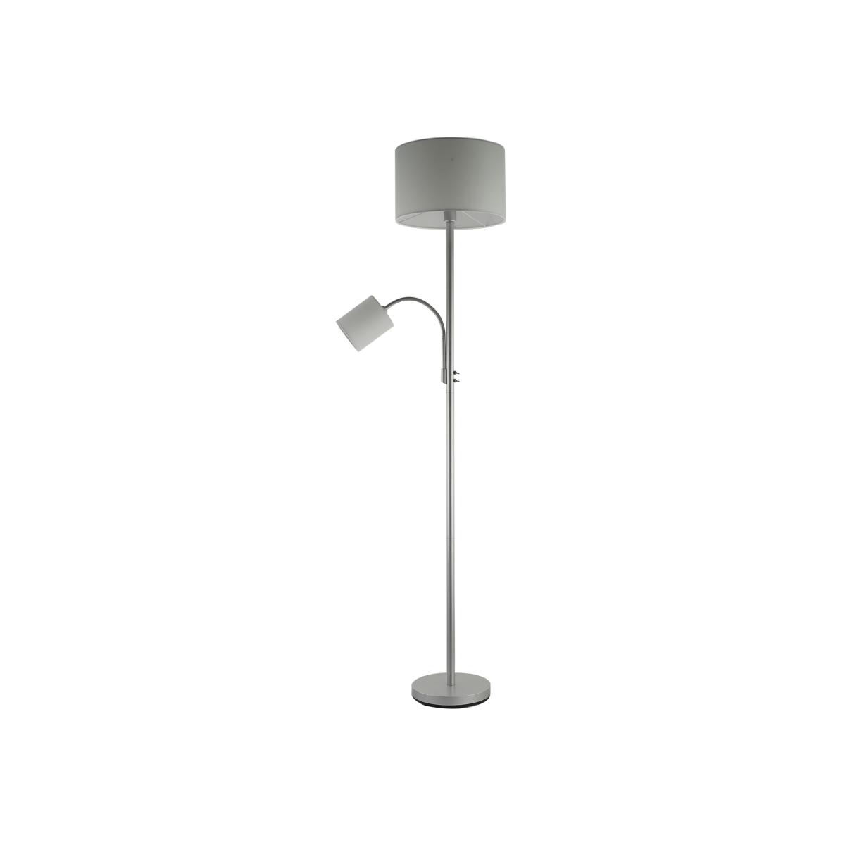 Serena 2 Light Floor Lamp - Grey