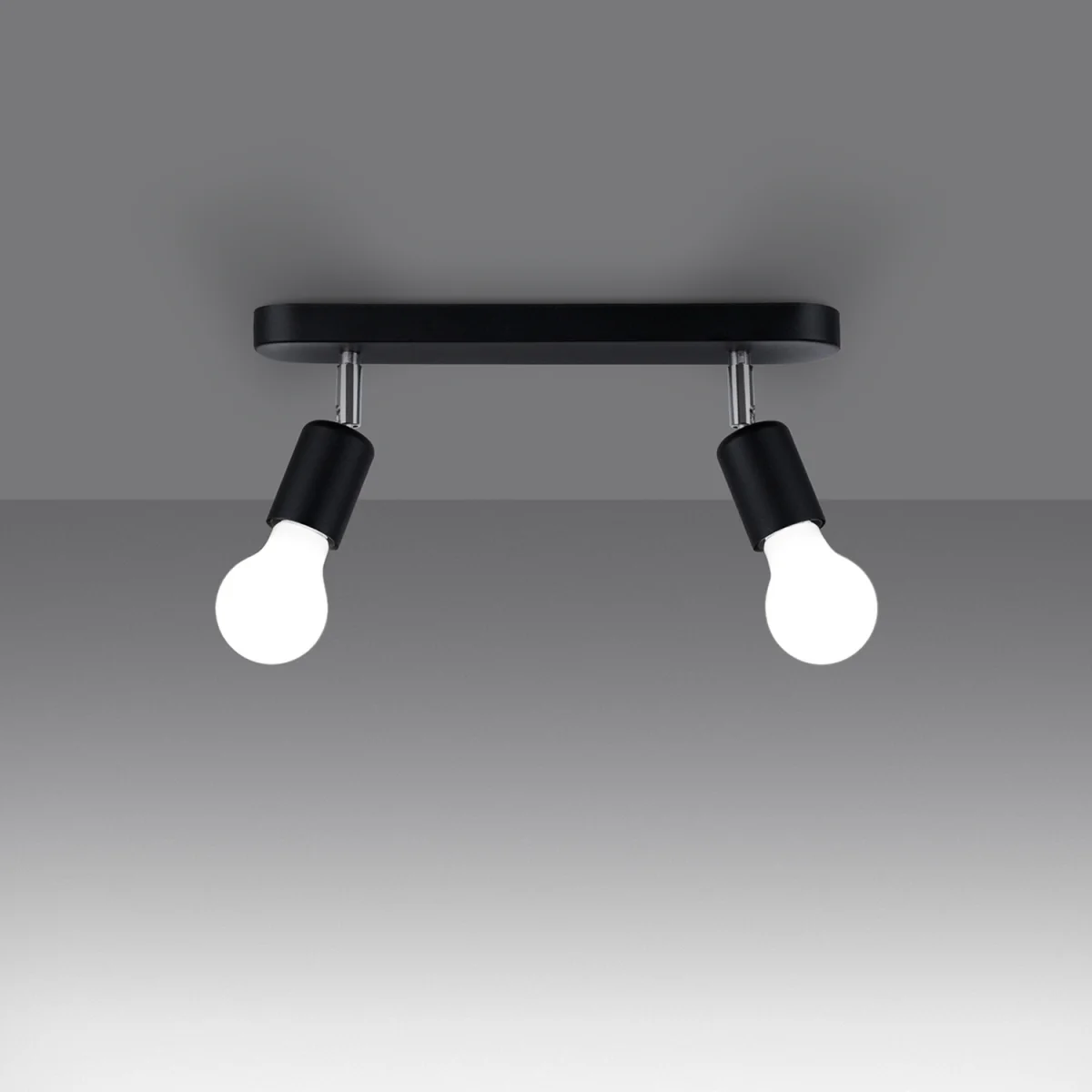 Ceiling lamp FORNES 2 black - black – image 3