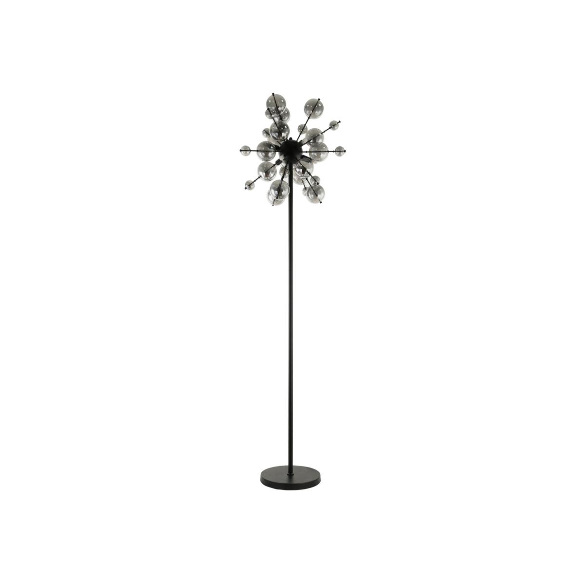 Aurora Floor Lamp - Black and Smoked