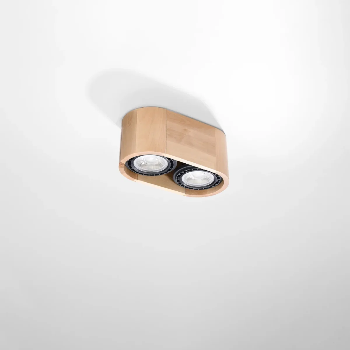 Ceiling lamp BASIC 2 natural wood - natural wood – image 2