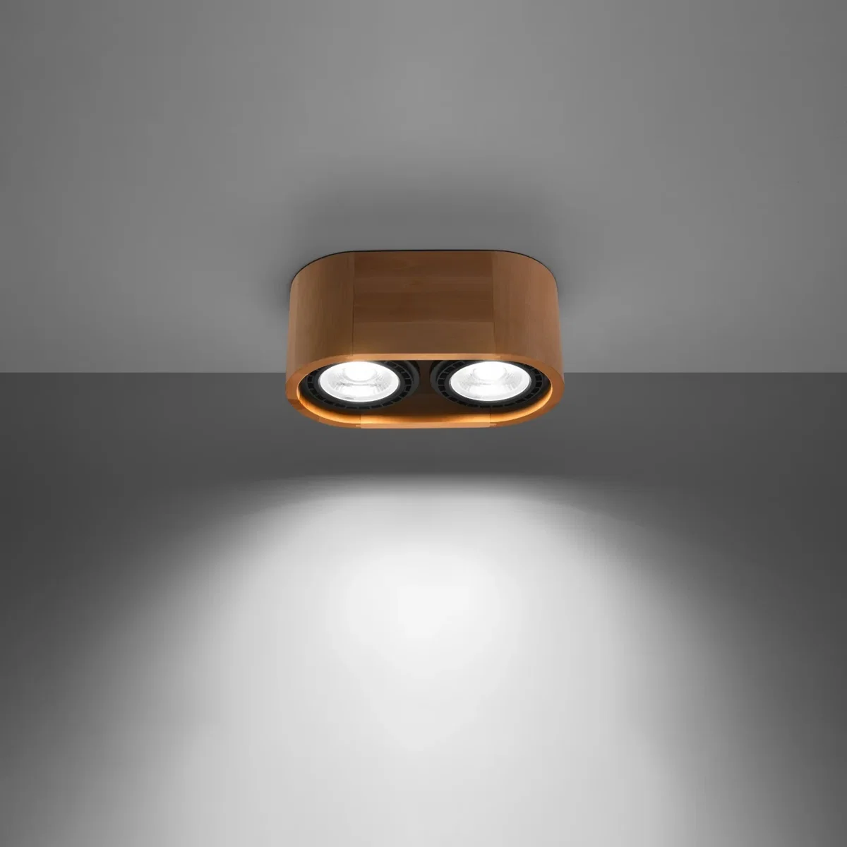 Ceiling lamp BASIC 2 natural wood - natural wood – image 3