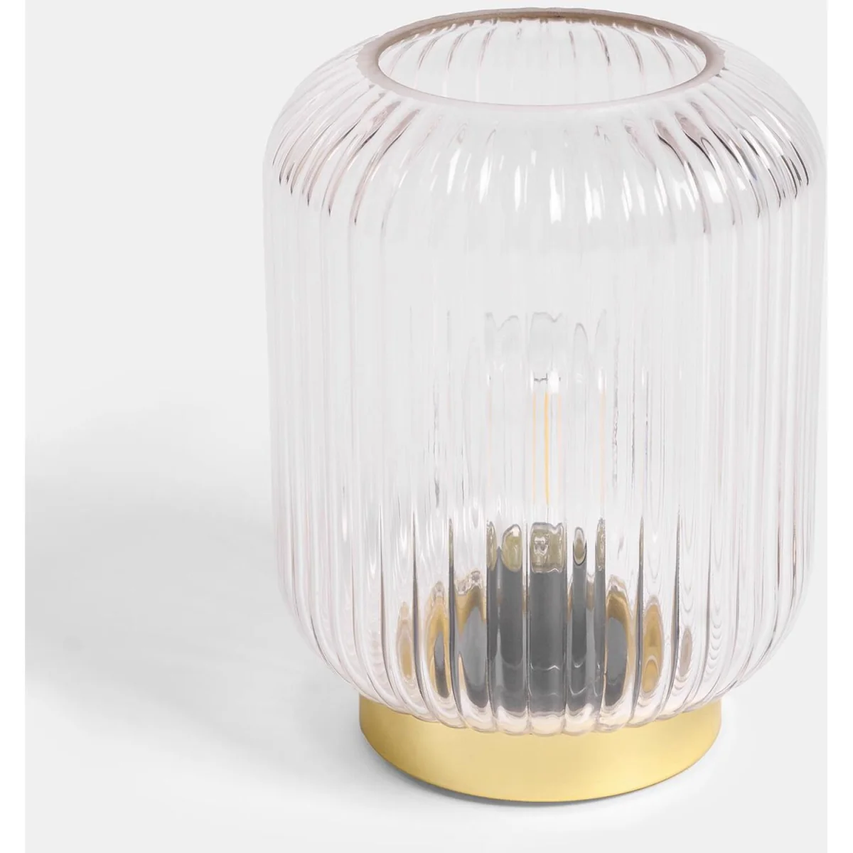 OHS Glass Battery Operated Table Lamp - Clear – image 5