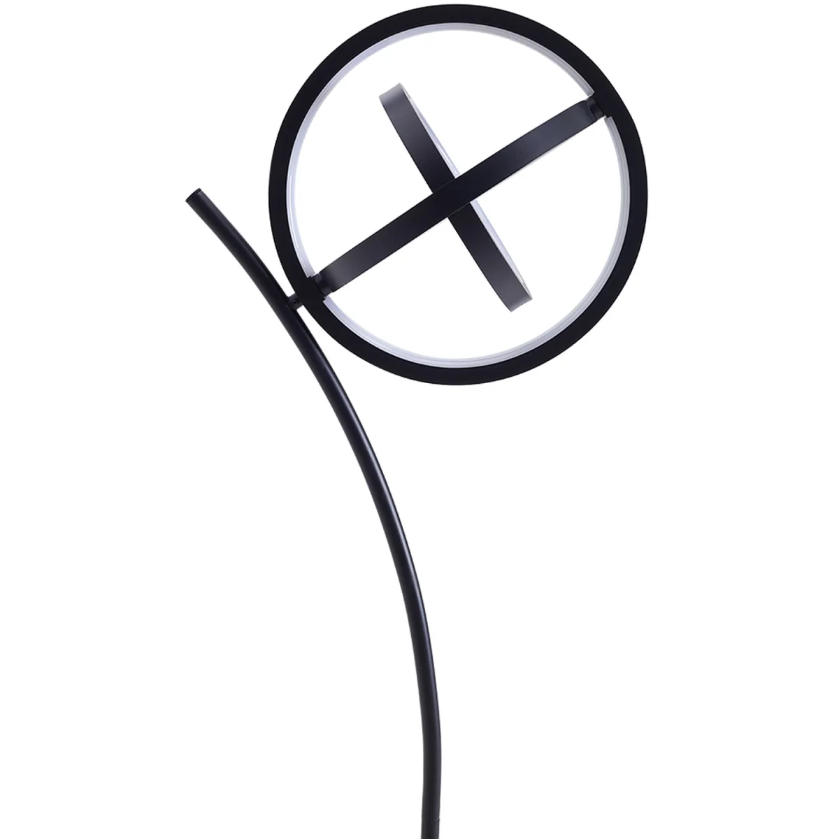 Rotating Adjustable LED Floor Lamp with Foot Switch - Black – image 6