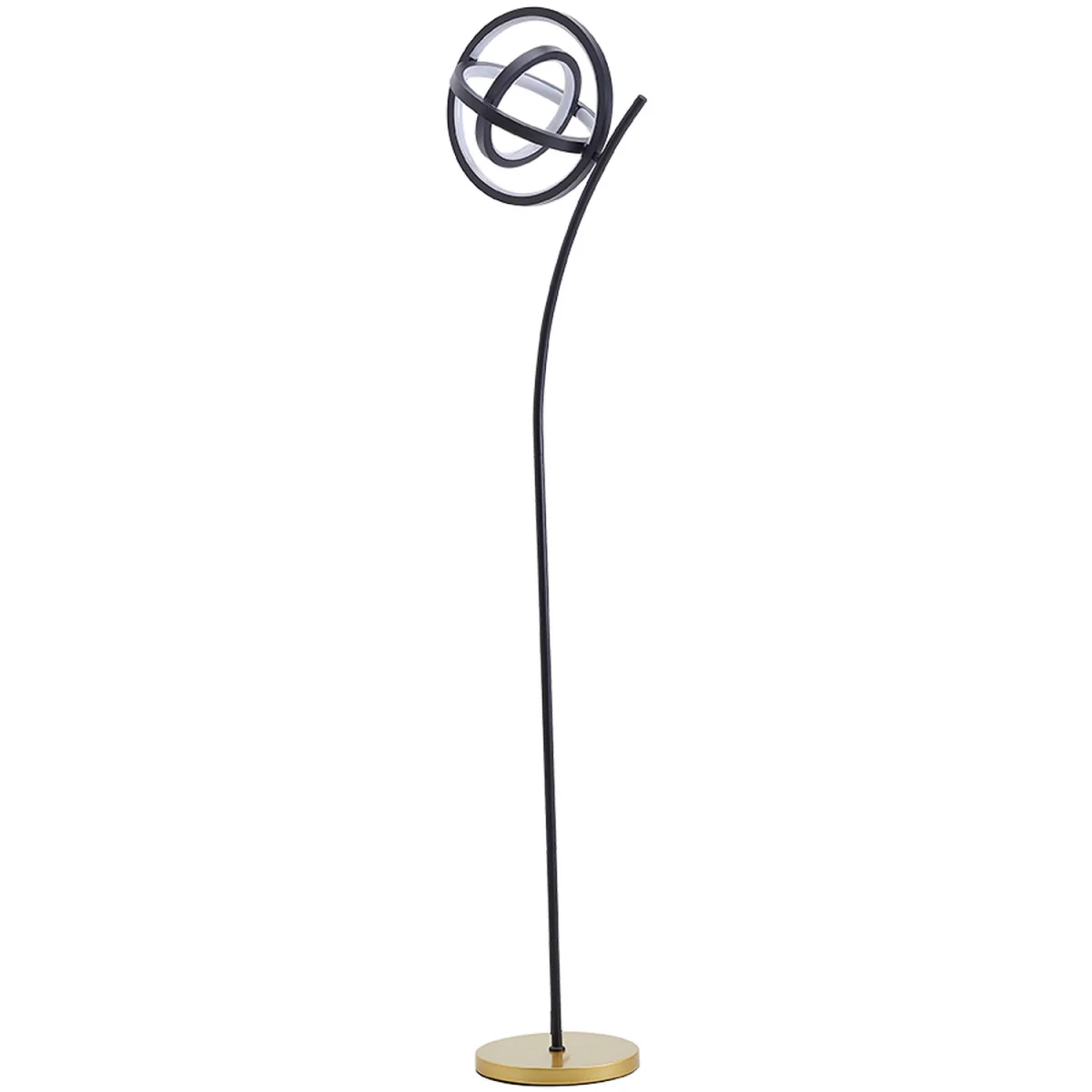 Rotating Adjustable LED Floor Lamp with Foot Switch - Black – image 8