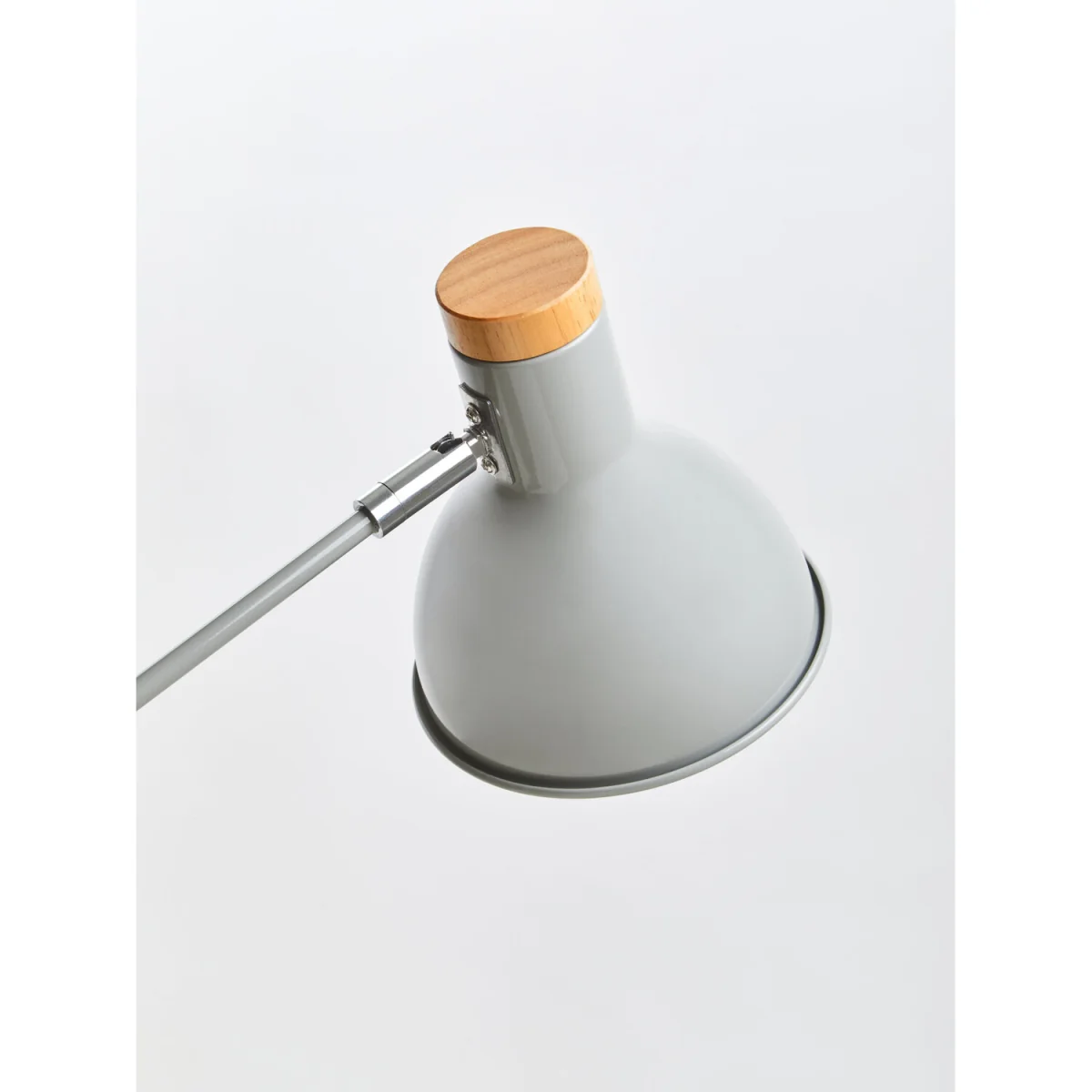 Stockholm Matte Grey and Wood Adjustable Desk Lamp – image 4