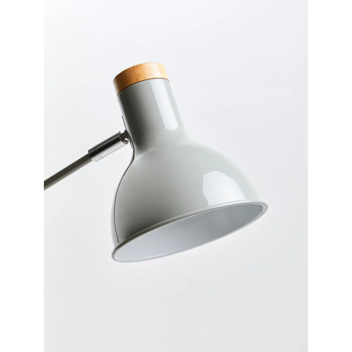Stockholm Matte Grey and Wood Adjustable Desk Lamp – image 6