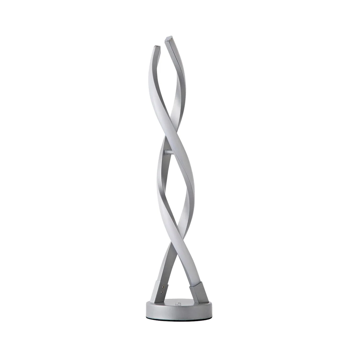 Infinity Double Twist Integrated LED Table Lamp - Silver – image 2