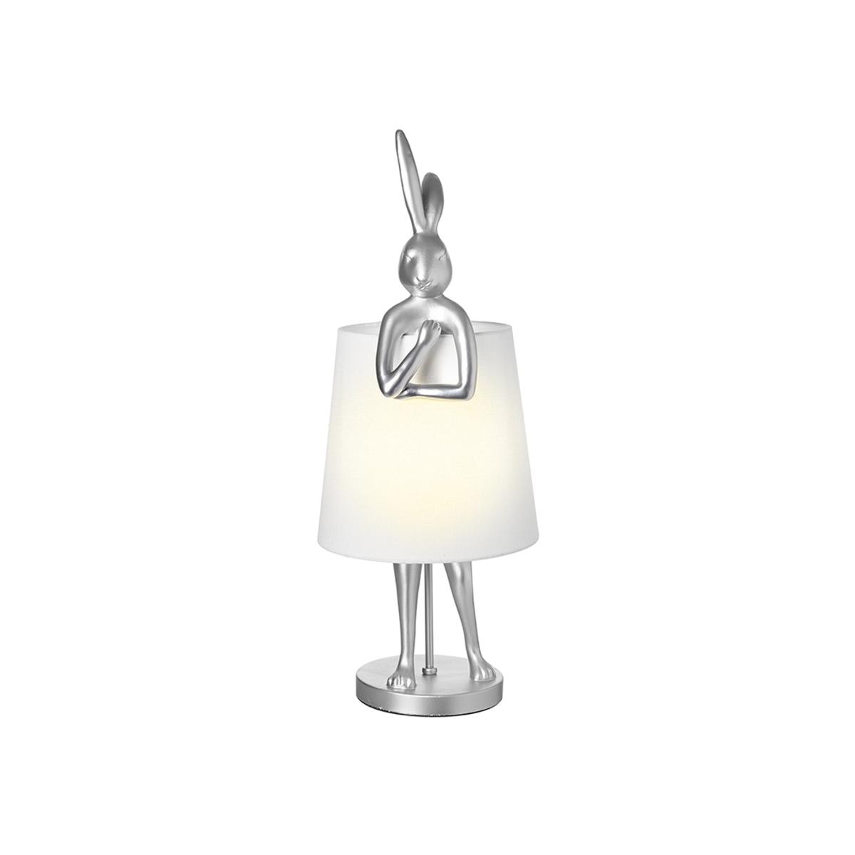 Rabbit Table Lamp - Silver