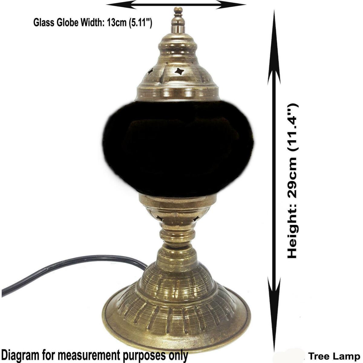 Turkish Moroccan Table Desk Lamp Mosaic Glass CE - Style -21 - Green – image 2
