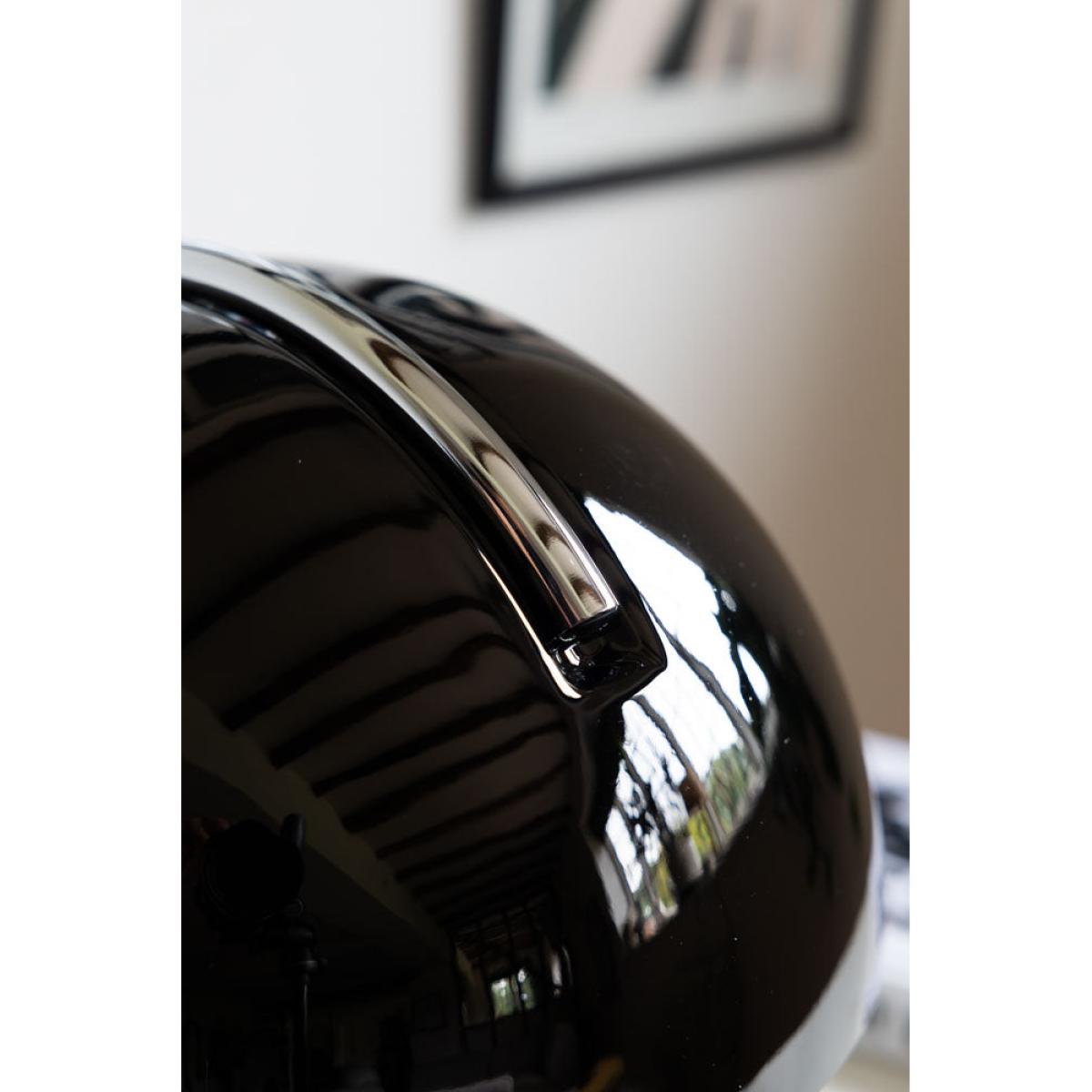 Retro Black Glass Table Lamp – image 4