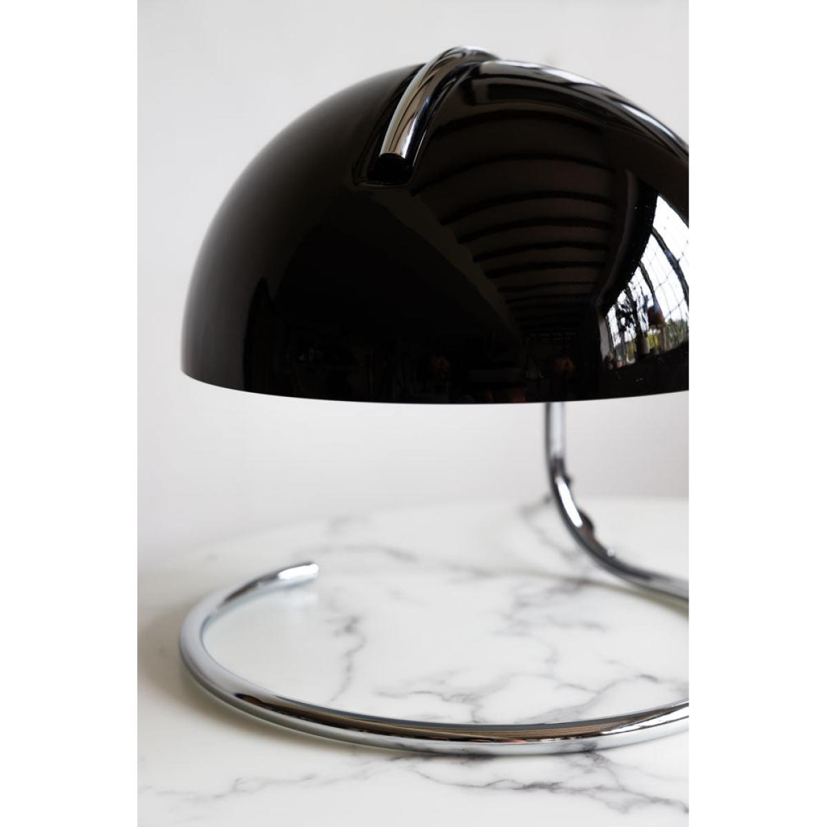 Retro Black Glass Table Lamp – image 6