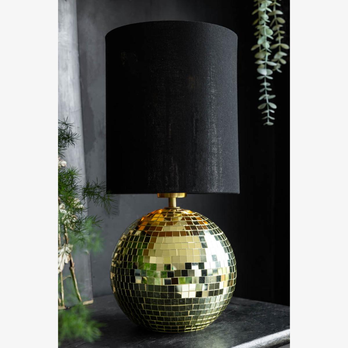 Disco Ball Table Lamp in Gold – image 1