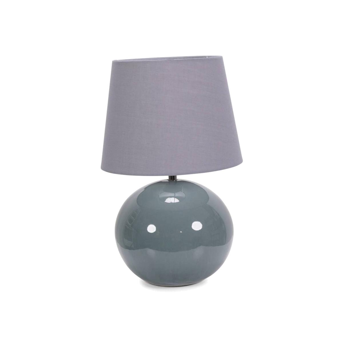 Bosco Eucalyptus Table Lamp Tapered Shade - Grey / Without Bulb