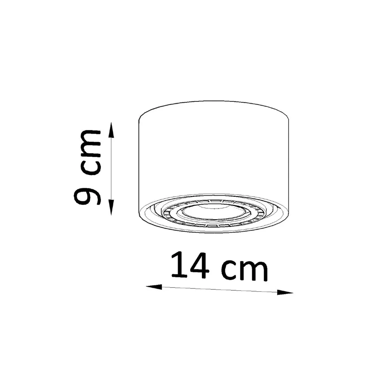 Ceiling lamp BASIC 1 concrete - gray – image 4