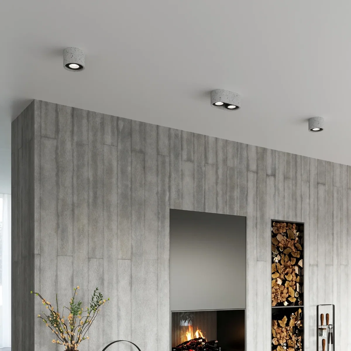 Ceiling lamp BASIC 1 concrete - gray – image 5