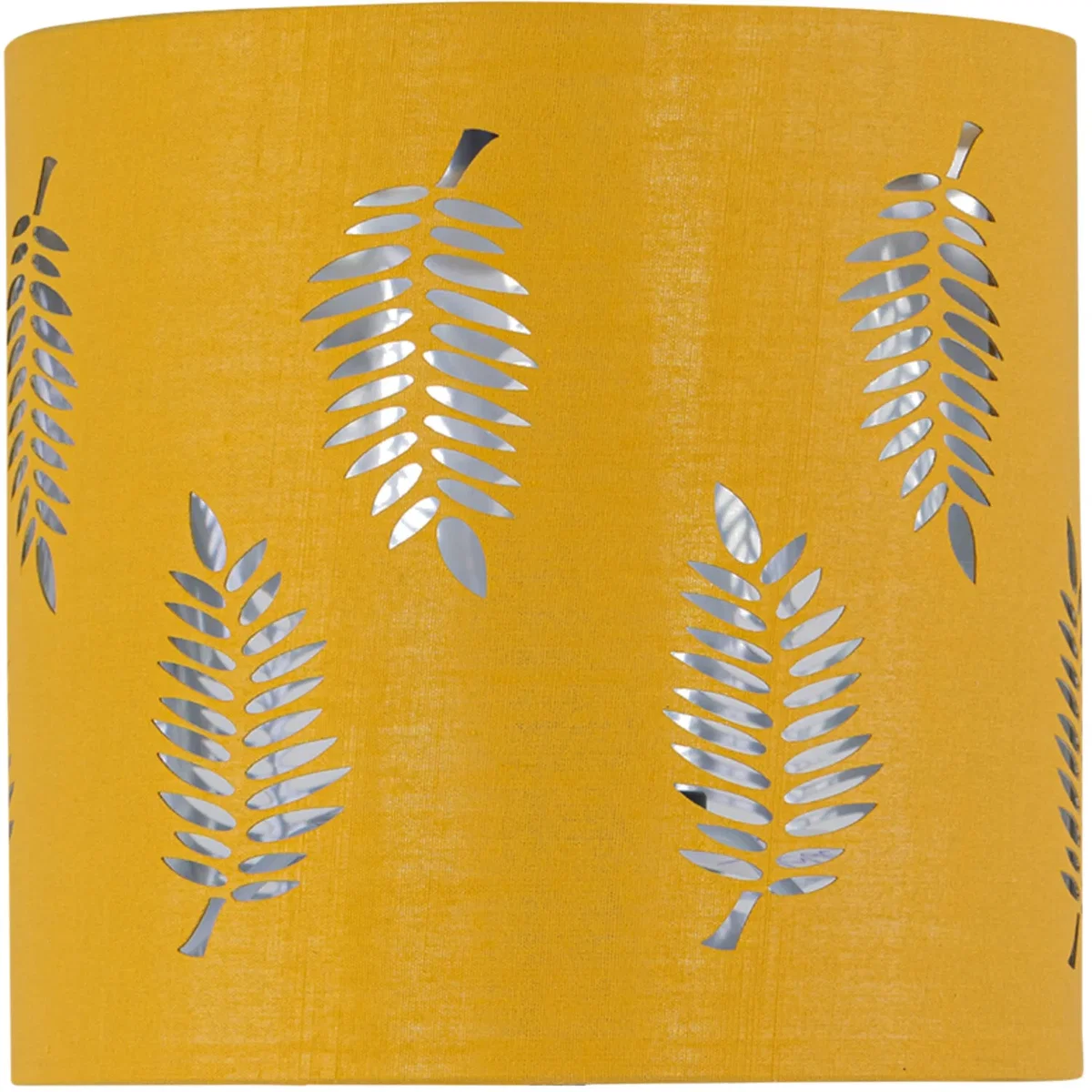Set Of 2 Buck Clear Glass Table Lamps With Ochre Fern Shade - Clear & Ochre – image 6